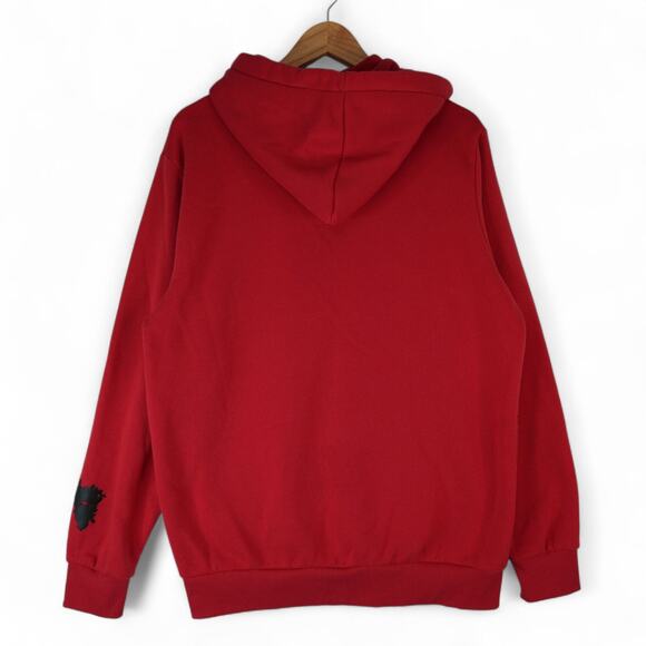 Crooks & Castles Hoodie Mens Large Red Chest Box Logo Sweatshirt - Picture 2 of 10